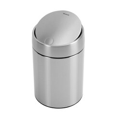 Бак Brabantia Slide Bin, 5 л, Matt Steel Fingerprint Proof цена и информация | Мусорные баки | kaup24.ee