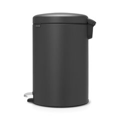 Brabantia NewIcon pedaaliga prügikast 20L, Mineral Infinite Grey цена и информация | Мусорные баки | kaup24.ee