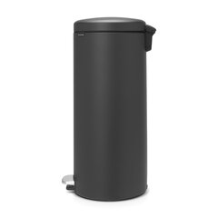 Мусорный бак Brabantia с педалью newIcon, 30 л, цвет Mineral Infinite Grey цена и информация | Мусорные баки | kaup24.ee