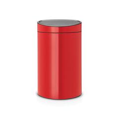 Бак мусорный Brabantia Touch Bin New, 40 л, красный цена и информация | Мусорные баки | kaup24.ee