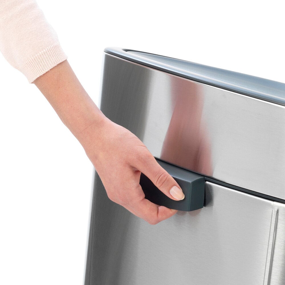 Brabantia Touch Bin puudutusele avanev prügikast 40L, matt teras цена и информация | Prügikastid | kaup24.ee