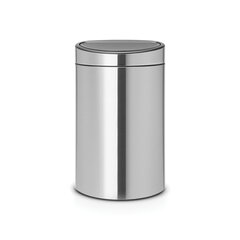 Мусорный бак Brabantia Touch Bin New, 40 л, цвет Matt Steel цена и информация | Мусорные баки | kaup24.ee