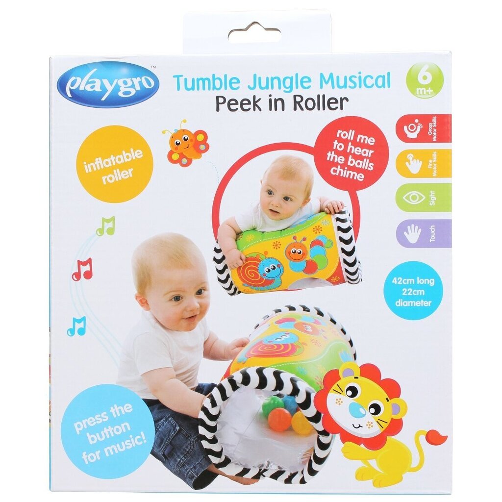 PLAYGRO muusikaline mänguasi Peek in Roller, 0184970 hind ja info | Imikute mänguasjad | kaup24.ee