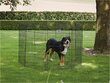 SAVIC DOG PARK 3 aedik 61 x 107 cm, tsink, 8 paneeli цена и информация | Transportkorvid, puurid | kaup24.ee