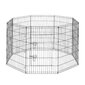 SAVIC DOG PARK 3 aedik 61 x 107 cm, tsink, 8 paneeli цена и информация | Transportkorvid, puurid | kaup24.ee