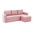 Угловой диван-кровать Eliise, розовый