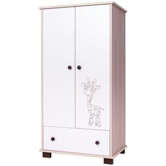 Drewex шкаф для одежды Жираф, цвет: дуб с белым цена и информация | Детские шкафы | kaup24.ee