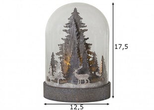 Настольное украшение Белый лес, 3 светодиода, питание от батареек, внутренний IP20 цена и информация | Рождественские украшения | kaup24.ee