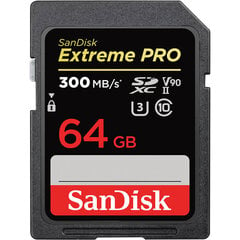 SanDisk Extreme Pro SDXC 64gb UHS-I цена и информация | Карты памяти для фотоаппаратов, камер | kaup24.ee