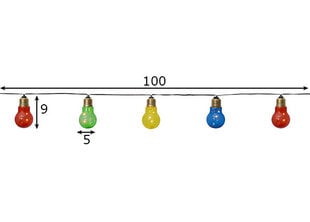 Светодиодная гирлянда цена и информация | Новогодняя гирлянда Holiday, 10 светодиодов, 30 см | kaup24.ee