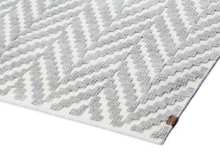 Шерстяной ковёр ручной работы Narma Kuusamo, белый-серый, 140 x 200 см цена и информация | Коврики | kaup24.ee