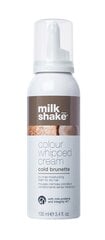 Milkshake COLOUR WHIPPED CREAM Juustesse jäetav kaitsev hooldusvaht kõikidele juuksetüüpidele 100 ml, Cold Brunette hind ja info | Juuksevärvid | kaup24.ee