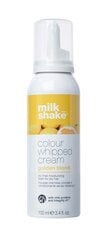 Milkshake COLOUR WHIPPED CREAM Juustesse jäetav kaitsev hooldusvaht kõikidele juuksetüüpidele 100 ml, Golden Blonde цена и информация | Краска для волос | kaup24.ee