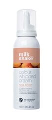 Milkshake COLOUR WHIPPED CREAM Juustesse jäetav kaitsev hooldusvaht kõikidele juuksetüüpidele 100 ml, Rose Brown hind ja info | Juuksevärvid | kaup24.ee