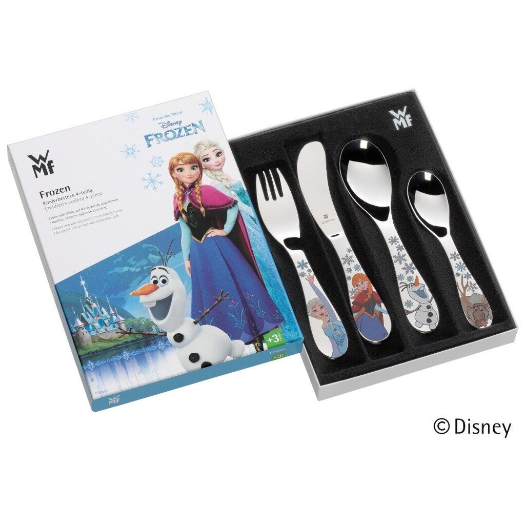 WMF Laste söögiriistade komplekt Disney Frozen 4-osaline цена и информация | Laste sööginõud | kaup24.ee