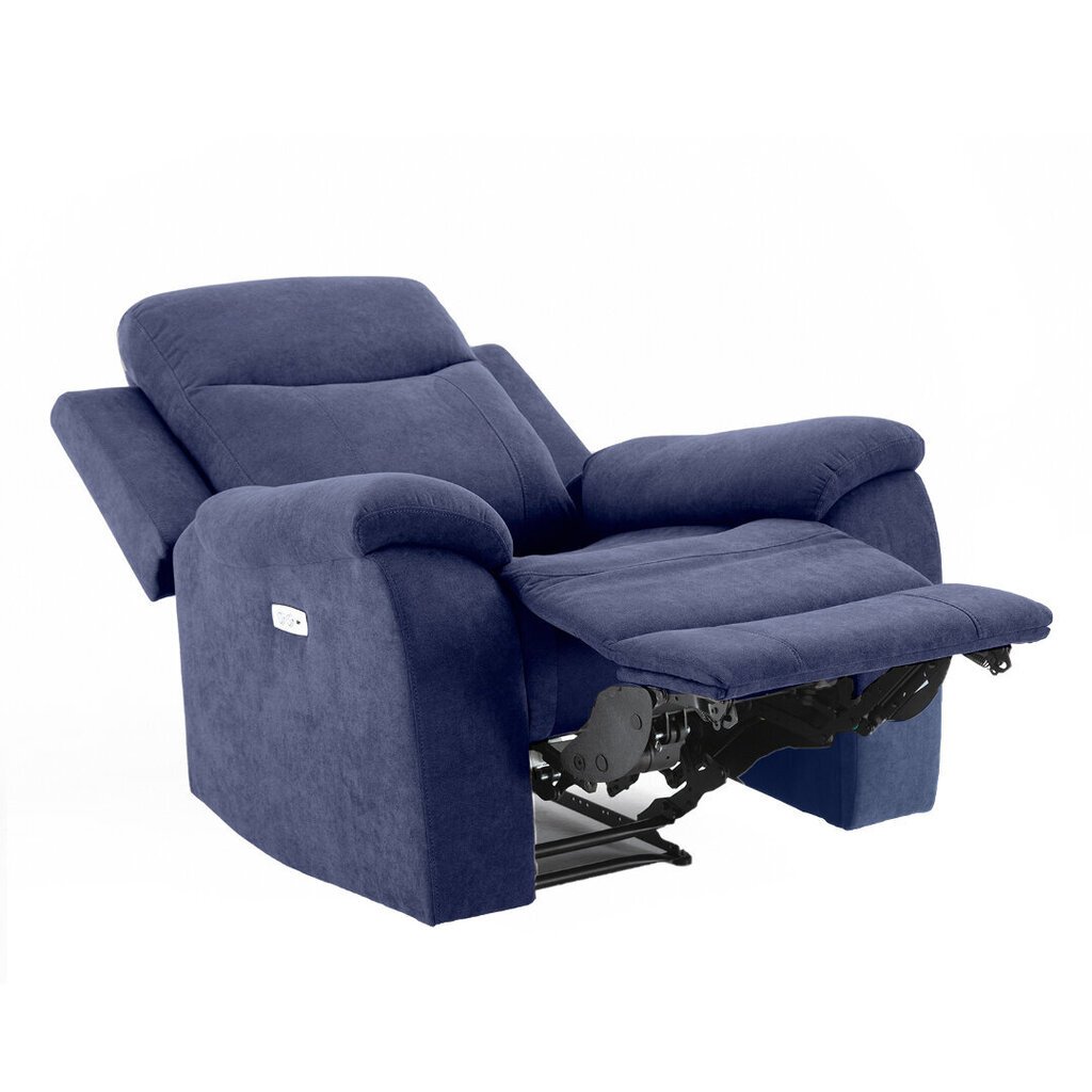 Tugitool MILO 97x69xH103cm, elektriline recliner, sinine hind ja info | Tugitoolid | kaup24.ee