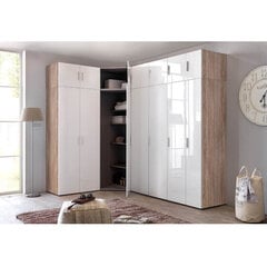Верхний шкафчик Malta, белый/коричневый цена и информация | Шкафы | kaup24.ee