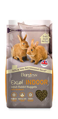 Burgess Excel küüliku täissööt Indoor, 1,5 kg цена и информация | Корм для грызунов | kaup24.ee