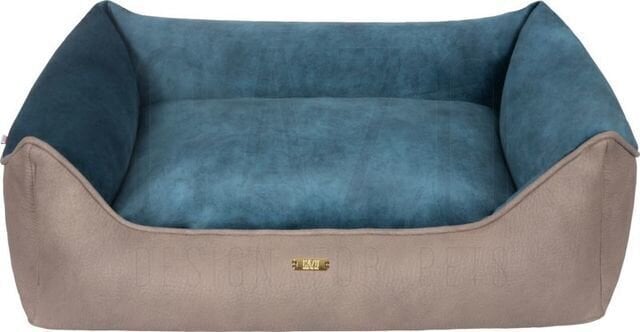 Cazo Soft Bed Velvet Turquoise pesa koertele 63x48cm цена и информация | Pesad, kuudid | kaup24.ee