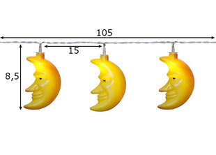 Световая цепь Party цена и информация | Новогодняя гирлянда Holiday, 10 светодиодов, 30 см | kaup24.ee