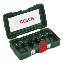 Набор фрез с креплением 8 мм от Bosch, 6 шт. цена и информация | Механические инструменты | kaup24.ee