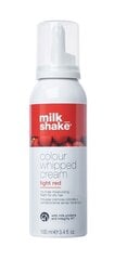 Milkshake COLOUR WHIPPED CREAM Juustesse jäetav kaitsev hooldusvaht kõikidele juuksetüüpidele 100 ml, Light Red hind ja info | Juuksevärvid | kaup24.ee