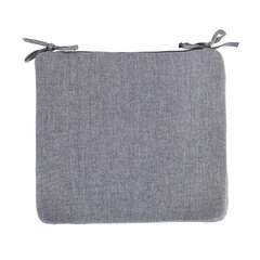 Подушка на стул SIMPLE GREY 38x43x2,5cm, серый, 100%полиэстер, ткань 757 цена и информация | Подушки, наволочки, чехлы | kaup24.ee