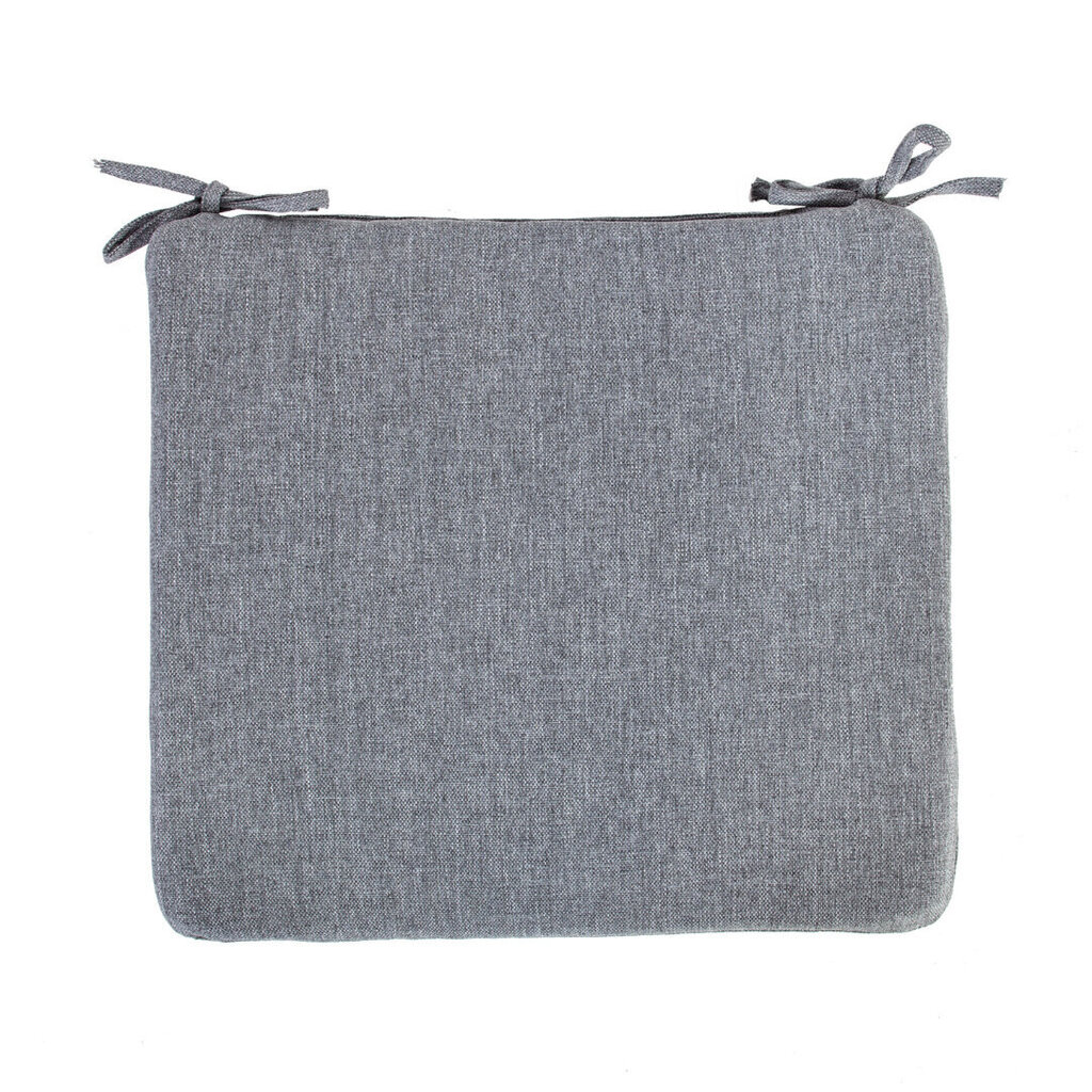 Toolikate SIMPLE GREY 38x43x2,5cm, hall, 100%polüester, kangas 757 цена и информация | Toolipadjad ja -katted | kaup24.ee