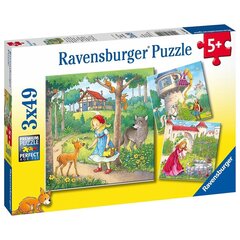 Ravensburger pusle 3x49 tk Rapunzel цена и информация | Пазлы | kaup24.ee