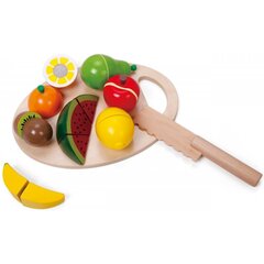 Puidust lõigatavate puuviljade komplekt цена и информация | Игрушки для малышей | kaup24.ee