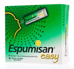 Гранулы ESPUMISAN EASY 125 мг, 14 пакетиков цена и информация | Витамины, пищевые добавки, препараты для хорошего самочувствия | kaup24.ee