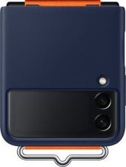 SAMSUNG Galaxy Z Flip3 tagus, silikoonist koos rihmaga, Navy hind ja info | Telefoni kaaned, ümbrised | kaup24.ee