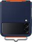SAMSUNG Galaxy Z Flip3 tagus, silikoonist koos rihmaga, Navy hind