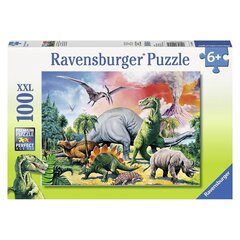Пазл Ravensburger с динозаврами, 100 шт. цена и информация | Пазлы | kaup24.ee