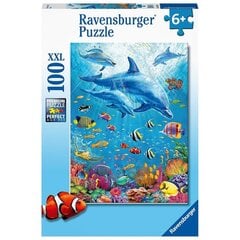 Ravensburger pusle 100 tk. Delfiinid hind ja info | Pusled | kaup24.ee