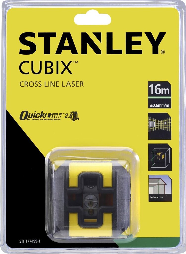 Ristlasernivelliir Stanley Cubix (STHT77499-1) hind ja info | Käsitööriistad | kaup24.ee