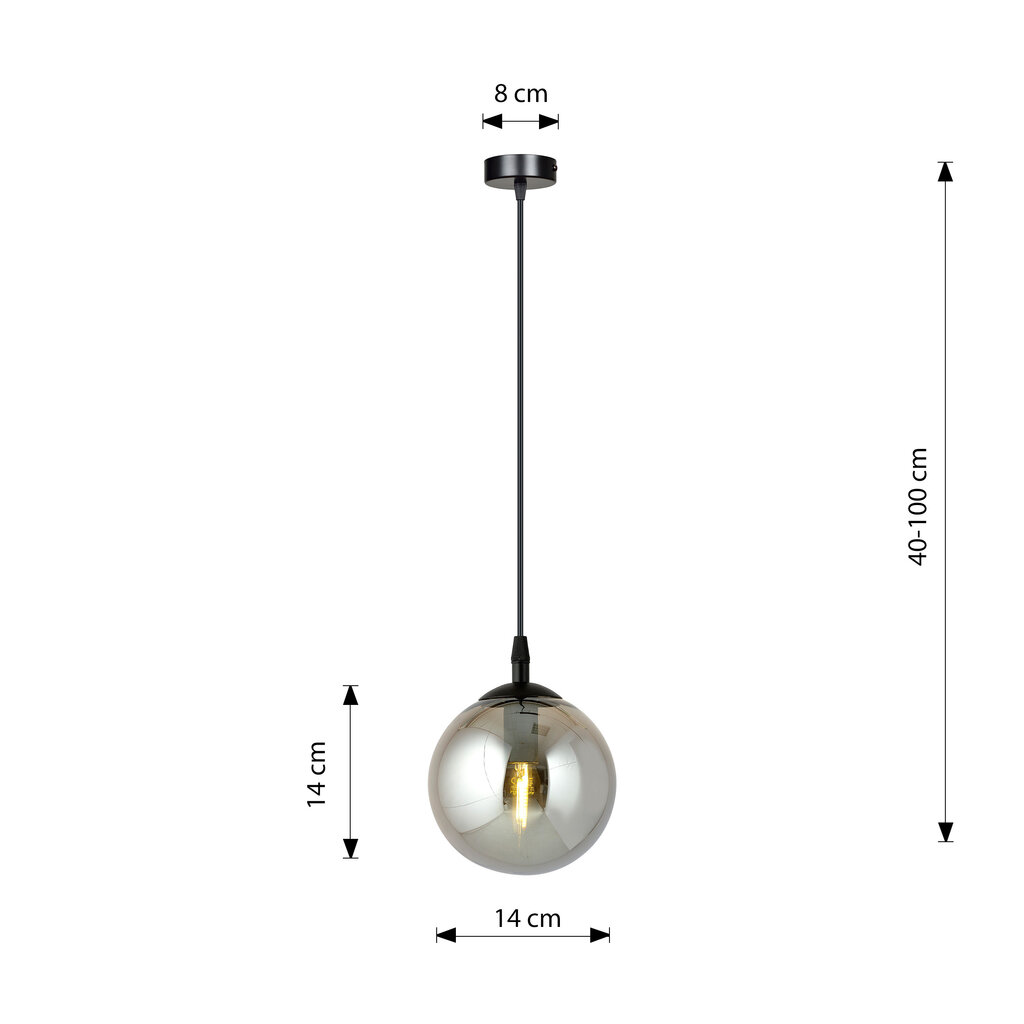 Emibig valgusti Cosmo 1 Bl Grafit hind ja info | Rippvalgustid | kaup24.ee