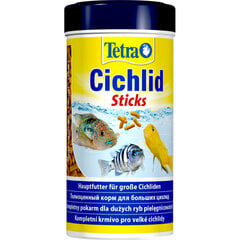 Kalasööt tsichlididele ja teistele suurtele kaladele Tetra cichlid sticks, 250 ml hind ja info | Toit kaladele | kaup24.ee