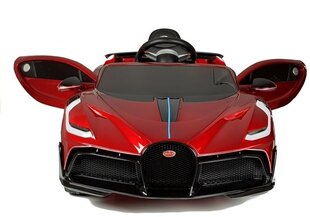 Электрический спортивный автомобиль Bugatti Divo, окрашенный, красный цена и информация | Электромобили для детей | kaup24.ee