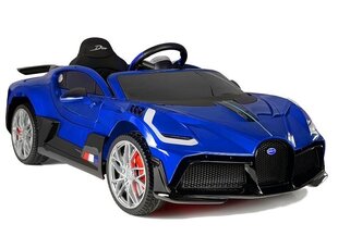 Электрический спортивный автомобиль Bugatti Divo, окрашенный в синий цвет цена и информация | Электромобили для детей | kaup24.ee