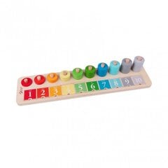 Развивающие деревянные кубики «Учимся считать» цена и информация | Развивающие игрушки | kaup24.ee