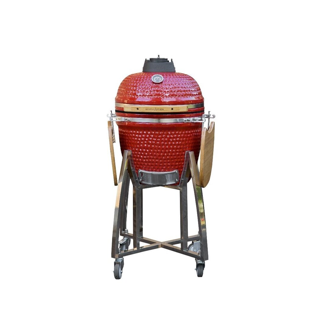 Keraamiline grill Kamado Nordgarden 18" 45 cm, punane цена и информация | Grillid | kaup24.ee