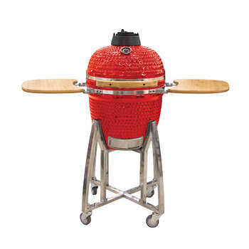 Keraamiline grill Kamado Nordgarden 18" 45 cm, punane hind ja info | Grillid | kaup24.ee