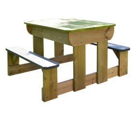 Деревянный стол - песочница Deluxe цена и информация | Песочницы, песок | kaup24.ee