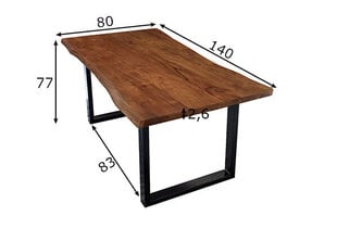 Обеденный стол Tische, 80x140, черный цена и информация | Кухонные и обеденные столы | kaup24.ee