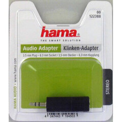 Адаптер 6,3 мм -- 3,5 мм Hama цена и информация | Адаптеры и USB-hub | kaup24.ee