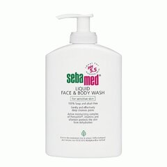 SebaMed Sensitive Skin Face & Body Wash vedelseep 1000 ml kaina ir informacija | Dušigeelid, õlid | kaup24.ee
