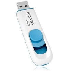 ADATA C008 32 GB, USB 2.0, White цена и информация | USB накопители | kaup24.ee