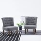vidaXL Prantsuse toolid 2 tk, helehall, kangas hind ja info | Tugitoolid ja tugitoolvoodid | kaup24.ee