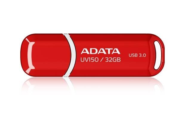 Mälupulk A-data UV150 32GB, USB 3.0, punane цена и информация | Mälupulgad | kaup24.ee